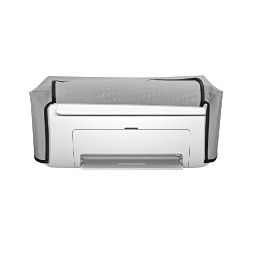 kwmobile Dust Cover Compatible with HP DeskJet 2755e / DeskJet 2720e / 2710e / 2820e / 2721e - Printer Case - Fabric Protector Cover - Light Grey - color: Light Grey