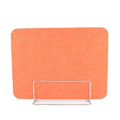 Acoustic Desk Divider Panels - Soundproof Office & Classroom Partitioning Solution, Noise Reduction, 2 Units - color: Orange, size: 30X120cm