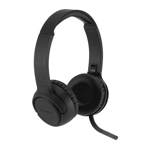 Kensington H1050 EQ Wireless Headset with Microphone, Bluetooth 5.4, ENC Microphone, Earcup Controls, Black (K80182WW) - size: Wireless/On-ear