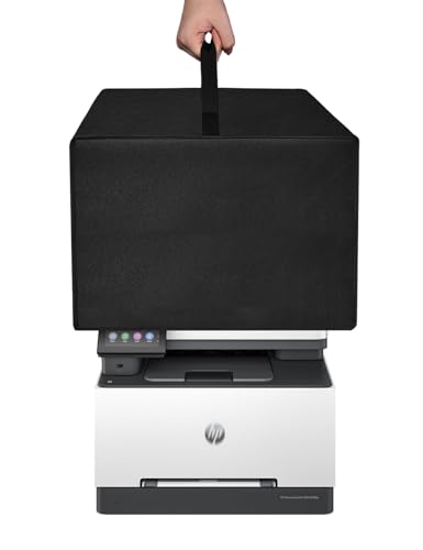 Printer Dust Cover for HP Pro MFP 3301fdw/4301fdw Wireless Laser Printer | Heavy Duty 600D Nylon Antistatic Waterproof Convenient Protective Case(Cover Only) (Black)