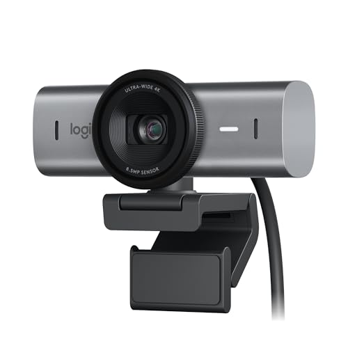 Logitech MX Brio Ultra HD 4K Webcam Collaboration and Streaming - Graphite - color: Graphite