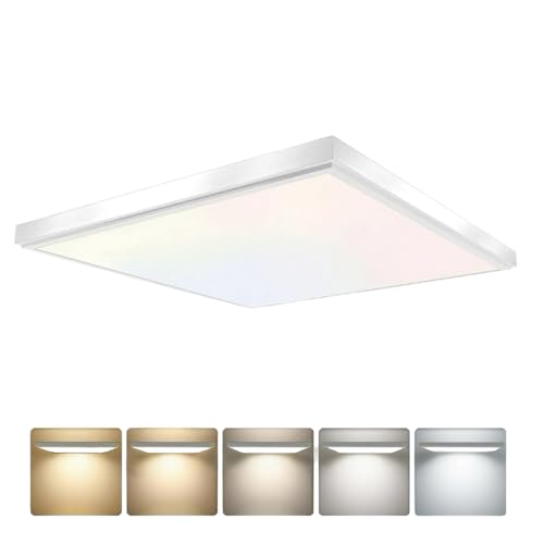 GT-Lite 2'x2' 4200 Lumen LED Flat Panel,Flush Mount and Drop Ceiling - color: White 1 Pack, size: 2x2 Feet
