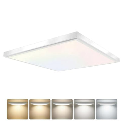 GT-Lite 2'x2' 4200 Lumen LED Flat Panel,Flush Mount and Drop Ceiling - color: White 1 Pack, size: 2x2 Feet