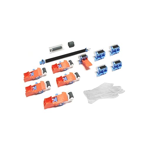 M607-DRKv6-AP J8J87A J8J87-67901 L0H24A L0H24-67901 Deluxe Roller Kit for LP M631 M632 M633 M607 M608 M609 (110V) RM2-6800 TR, J8J70-67903 for Tray 1, 5 Sets of J8J70-67904 for Tray 2-6 - color: Roller Kit Tray 1-6 + Transfer Roller