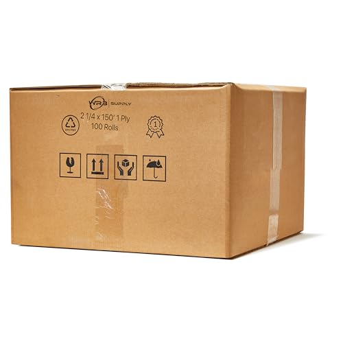 Paper Rolls One-Ply Adding Machine/Calculator 2-1/4" x 150 ft White 100/Ctn - size: 2-1/4" x 145\' 1-Ply Bond