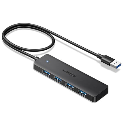 UGREEN USB 3.0 Hub, 4 Ports USB A Splitter Ultra-Slim USB Expander for Mouse, Keyboard, Flash Drive, U Disk, Printer Compatible with Laptop, Desktop PC, Xbox, PS5, and More 2FT - size: ['2 feet'], style: USB-A