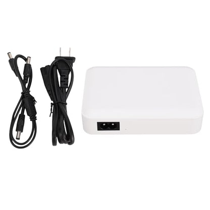 Garosa UPS Battery Backup Power Supply, 6600mAh Portable Uninterruptible DC Power with Battery Level Indicator Smart Protection DC5.5x2.1mm for Home Office Iron US Plug