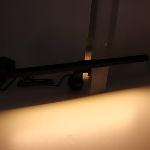Monitor Light Bar Touch Control 3 Light Modes Dimmable USB Powered LED Computer Monitor Screen Lamp for Office Home with Adjustable Clamp Base and Asymmetric Optics