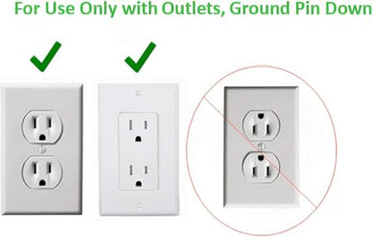 Smart Sleek Socket: Universal Outlet Concealer with Wi-Fi Smart Power Strip - size: 5 ft - Smart, style: Standard Outlet