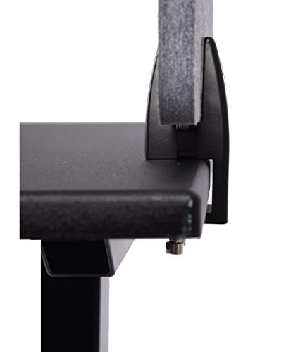 ReFocus™ Raw Clamp-On Acoustic Desk Divider – Reduce Noise and Visual Distractions with This Lightweight Desk Mounted Privacy Panel (Castle Gray, 47.25" x 16", 23.6" x 16", & 23.6" x 16") - color: Castle Gray, size: 48" x 16" + 24" x 16"