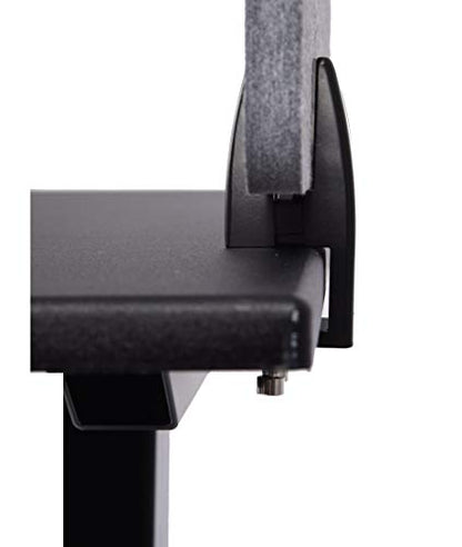 ReFocus™ Raw Clamp-On Acoustic Desk Divider – Reduce Noise and Visual Distractions with This Lightweight Desk Mounted Privacy Panel (Castle Gray, 47.25" x 16", 23.6" x 16", & 23.6" x 16") - color: Castle Gray, size: 48" x 16" + 24" x 16"