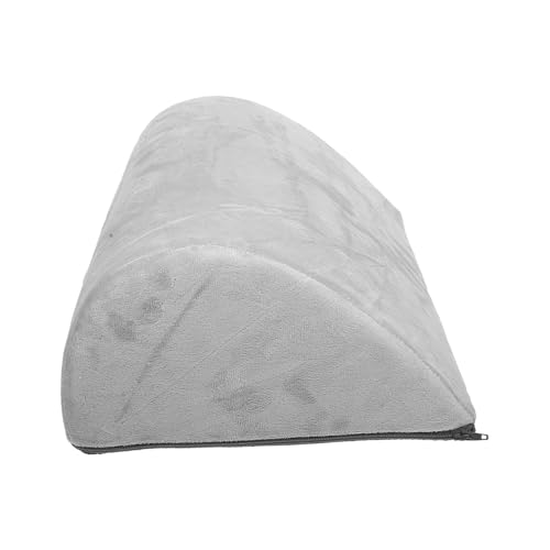 Memory Foam Footrest with Handle, Washable Ergonomic Under Desk Foot Cushion, Non-Slip Teardrop Shape for Office and Home Seating Comfort