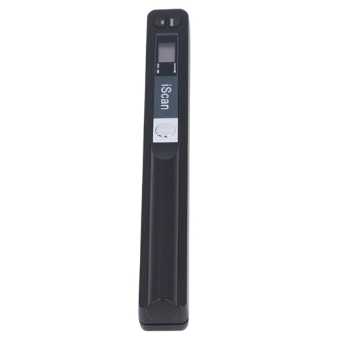 Tbest Portable Scanner Handheld Scanner Document Scanning Wand 900DPI A4 Color Photo Image Scan JPG PDF USB 2.0 32GB Micro SD Card Support for Documents Photos Receipts (Black) - color: Black