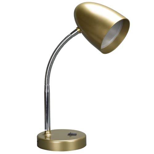 E ENERGETIC LIGHTING LED Desk Lamp, 3.5W 240LM 4000K Cool White Study Lamps for Bedroom and Office, Eye Protection, ETL Listed, Gold Table lamp - color: Desk Lamp-Gold