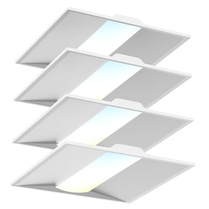 2x2 FT LED Center Basket Troffer Panel Light Drop Ceiling Lights - size: 2X2 4Pack