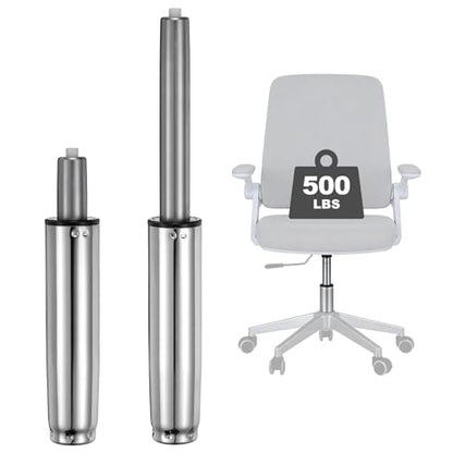 uxcell Office Chair Gas Cylinder, 16.9 Inch Class 4 Gas Cylinder Replacement Universal Hydraulic Pneumatic Lift Piston for Office Gaming Chair Desk Stools, Silver Tone - color: Silver Tone, size: 16.9 Inch
