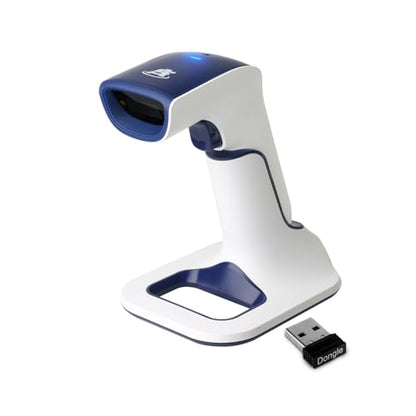 ScanAvenger Wireless Portable 1D with Stand Bluetooth Barcode Scanner: Hand Scanner 3-in-1, Cordless, Rechargeable Scan Gun for Inventory - USB Barcode Reader (1D Only with Next Gen Stand) - style: 1D With Next Gen Stand