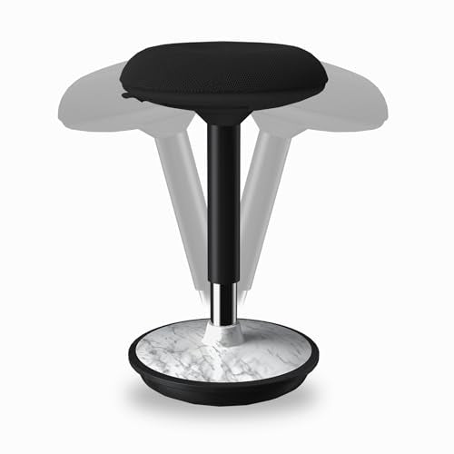 Adult Wobble Stool,Anti-Fatigue Standing Desk Stool (Marble) - color: Marble