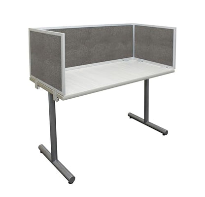 OBEX Acoustic Mounted Screen Privacy Panel Table Top Separator, Sound Blocking Desk Divider (Graphite, 18" X 30") - color: Graphite, size: 18"H X 30"W