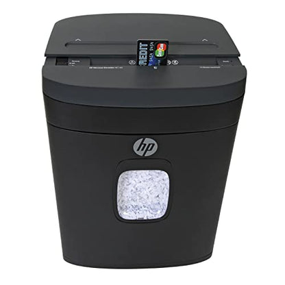 HP - Micro Cut Paper Shredder, 14-Sheet with Slide Top for Office - size: 14 Sheet