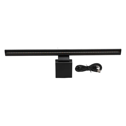 Zunate Computer Monitor Light Bar, Extra Computer Lighting, RGB Backlight LED 3 Gear Dimmable Screen Light Bar, Touch Control Screen Lamp for Office Desk Gaming