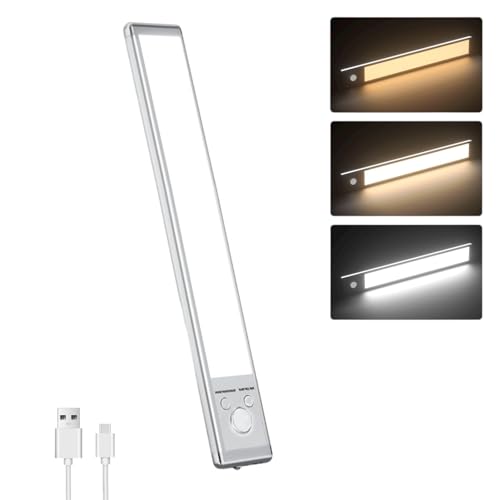 Slim Motion Sensor Under Cabinet Lighting, LED Rechargeable - size: 12 inch-1pack