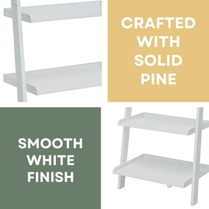 Convenience Concepts French Country Bookshelf Ladder, White - color: White
