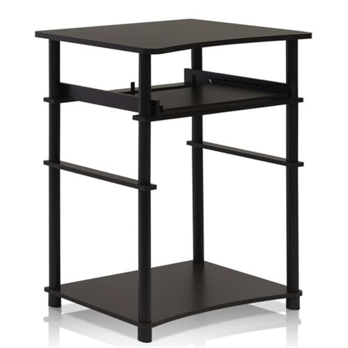 Furinno Home Computer Desk, Espresso/Black - color: Espresso/Black, size: 16 Inch Wide