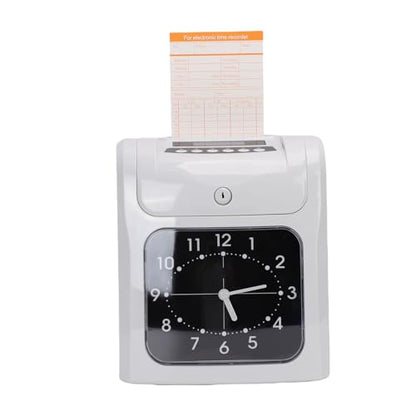 AUNMAS Electronic Time Clock, Employee Attendance Machine with Password Protection and 101 Attendance Cards, for Small Business Punch Time Recording (US Plug)