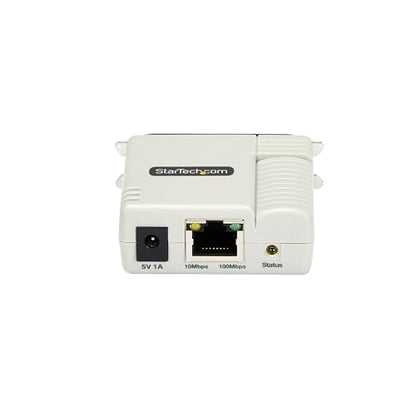 StarTech Parallel Network Print Server, Ethernet 10/100Mbps, TAA (PM1115P3) | WebUI, Centronics Ethernet Printer Server Adapter, HP, Epson, Canon, Lexmark compatible