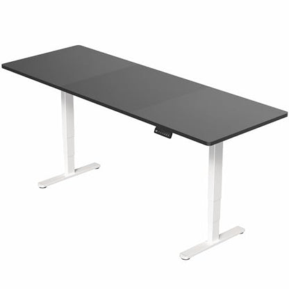 VIVO Black 83 x 30 in Standing Desk, DESK-KIT-2W8B - color: Black Top / White Frame, size: 83 x 30
