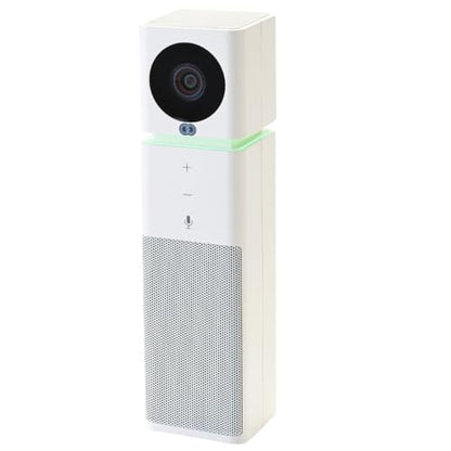 Boom UNO Full HD 1080p Conference Camera & Video Bar, 120° Wide Angle Lens, Full Duplex Speaker & Noise Reducing Mic, USB Plug & Play for Zoom, Teams & Google Meet (White) - color: White