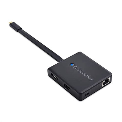 Cable Matters USB C Hub with HDMI, DisplayPort, VGA, Ethernet, Charging
