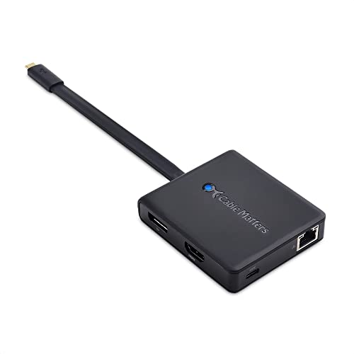 Cable Matters USB C Hub with HDMI, DisplayPort, VGA, Ethernet, Charging