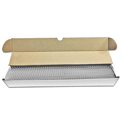 Binditek 50 Pack Plastic Spiral Binding Coils, 6mm(1/4"), 30 Sheet Capacity, 4:1 Pitch, Clear, 48Loops, for Letter Size, for Students and Coworkers - size: 6mm, style: 50P , Clear