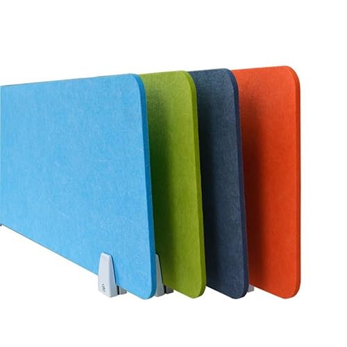 Desk Privacy Screen for Noise Reduction & Visual IsolationEffective Sound Barrier Shield Home Office Cubicles and Workspaces - color: Blau, size: 50x30cm