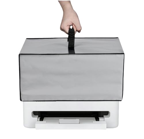 AF-WAN Printer Dust Cover for Canon PIXMA TS4320/TS6520 Wireless Color Inkjet Printer, 600D Nylon Waterproof Dustproof with Top Handle, Foldable & Easy to Use (Silver Grey) - color: Silver Grey