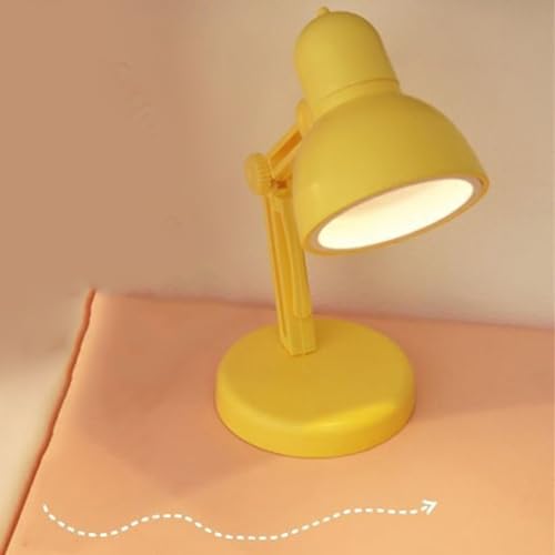 AYNEFY LED Desk Lamp Table Lamp with Detachable Magnetic Base Adjustable Brightness for Reading Work and Rest LED Desk Retro Design Swing Arm Table Lighting (Yellow) - size: Yellow