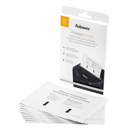 Fellowes AutoMax Micro-Cut 100M Commercial Office Auto Feed 2-in-1 Paper Shredder with 100-Sheet Capacity & Powershred Performance Paper Shredder Lubricant Sheets