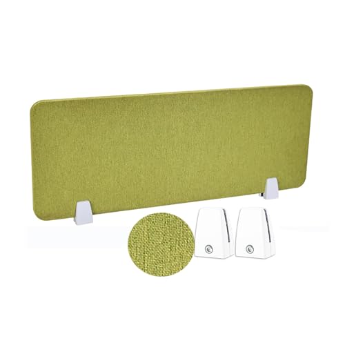 Acoustic Desk Divider Mounted Privacy Panel Privacy Partition Screen Increase Private Space and Reduce Noise Suitable for Classrooms, Homes, Offices, Libraries(Green,30X80CM) - color: Green, size: 30X80CM