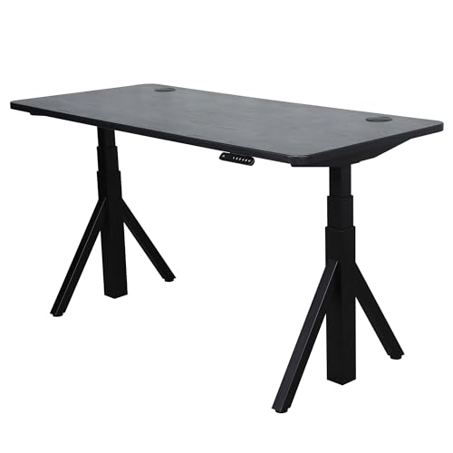 ApexDesk Quattro Series 60" Electric Adjustable Standing Computer Desk for Home and Office Width and Height Adjustable, Rectangular Black - color: Black Rectangular, size: 60" Rectangular