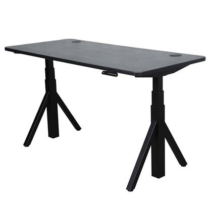 ApexDesk Quattro Series 60" Electric Adjustable Standing Computer Desk for Home and Office Width and Height Adjustable, Rectangular Black - color: Black Rectangular, size: 60" Rectangular