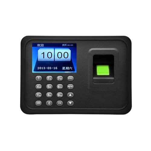 Office Intelligent Password Attendance Machine Biometric Fingerprint Employee Checking-in Recorder DC 5V Time Clock