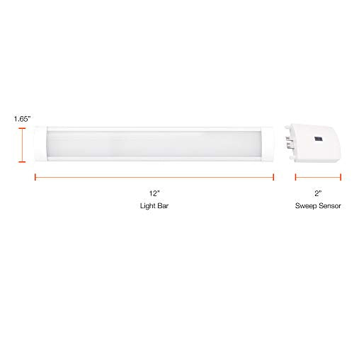 Sylvania TruWave Natural Series 3-Way Selectable 12" LED Under Cabinet Light Starter Kit, Soft / Cool / Daylight, Hardwire - 1 Pack - color: White, size: 4 Watts, style: 4 Watts