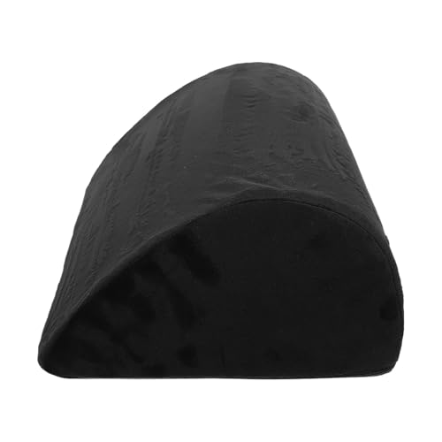 Memory Foam Footrest Cushion with Carry Handle, Teardrop Shape Ergonomic Foot Pillow, Washable Cover Non-Slip Footrest for Office Desk and Home Use