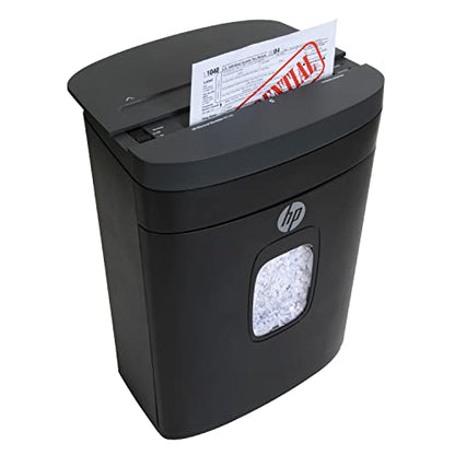 HP - Micro Cut Paper Shredder, 14-Sheet with Slide Top for Office - size: 14 Sheet