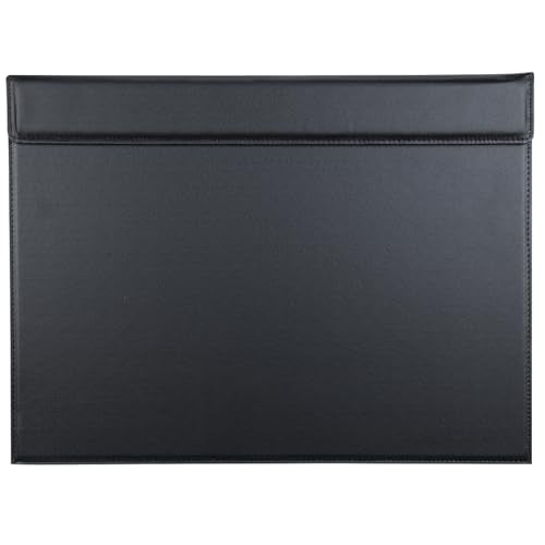 KINGFOM 18''x14'' Large Rectangle A3 Desk Writing & Drawing Desk Pad &Board Table Protector Mat with Paper Clip on Top Black - color: Black-a186