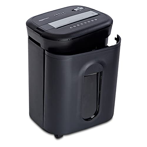 Amazon Basics 15 Sheet - original model Cross Cut Paper, CD Credit Card Office Shredder, Black - size: 15 Sheet