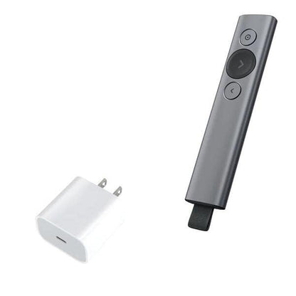 BoxWave Charger Compatible with Logitech Spotlight Presentation Remote - PD GAN miniCube (30W), 30W Tiny PD GAN Type-C Wall Charger - Winter White