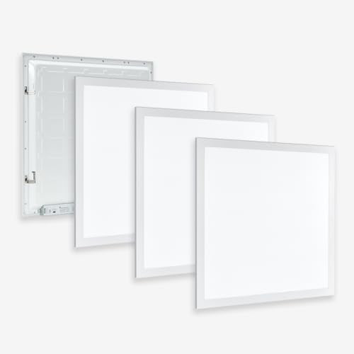 4 Pack 2x2 Led Flat Panel Light for Drop Ceiling, 0-10V Dimmable | 20/30/40W & 3000K/4000K/5000K Switchable, 120-277V, ETL Listed - size: 2x2 FT- 4 Pack